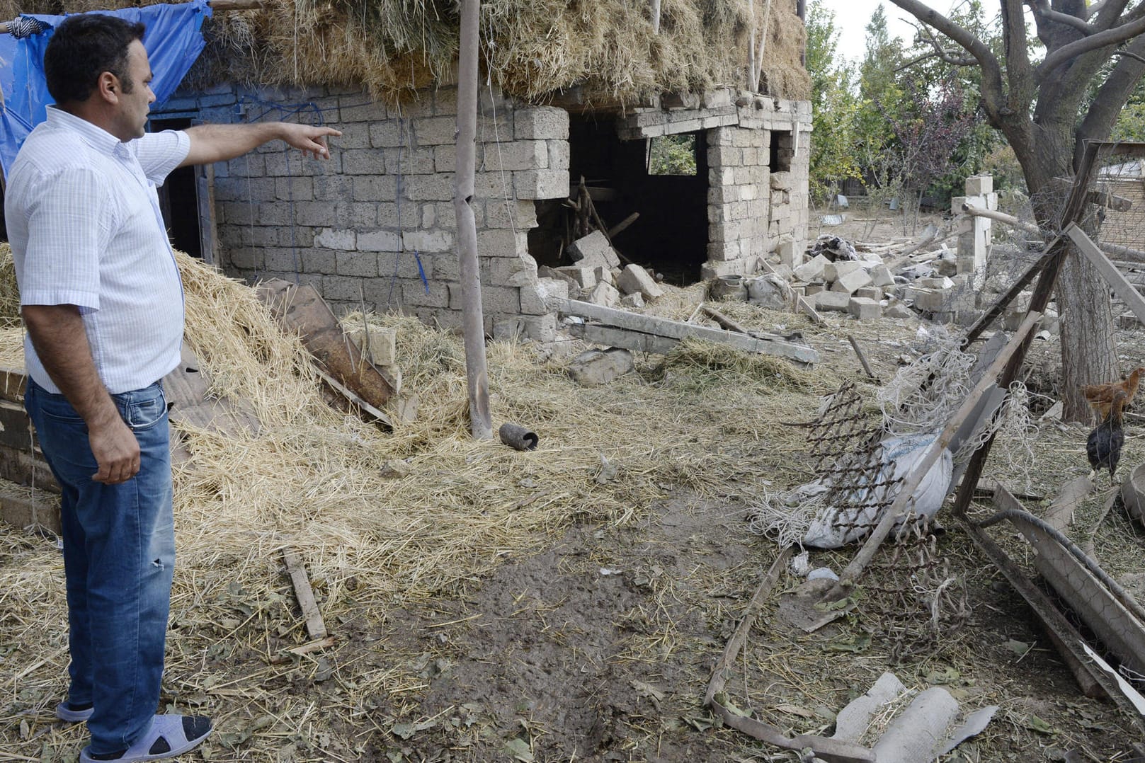 Dorfbewohner in der Region Berg-Karabach: In dem Konflikt zwischen Armenien und Aserbaidschan stand die Türkei auf der Seite Aserbaidschans.