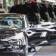Tesla-Werk in Shanghai: Hier werden etwa 450.000 Autos pro Jahr produziert.