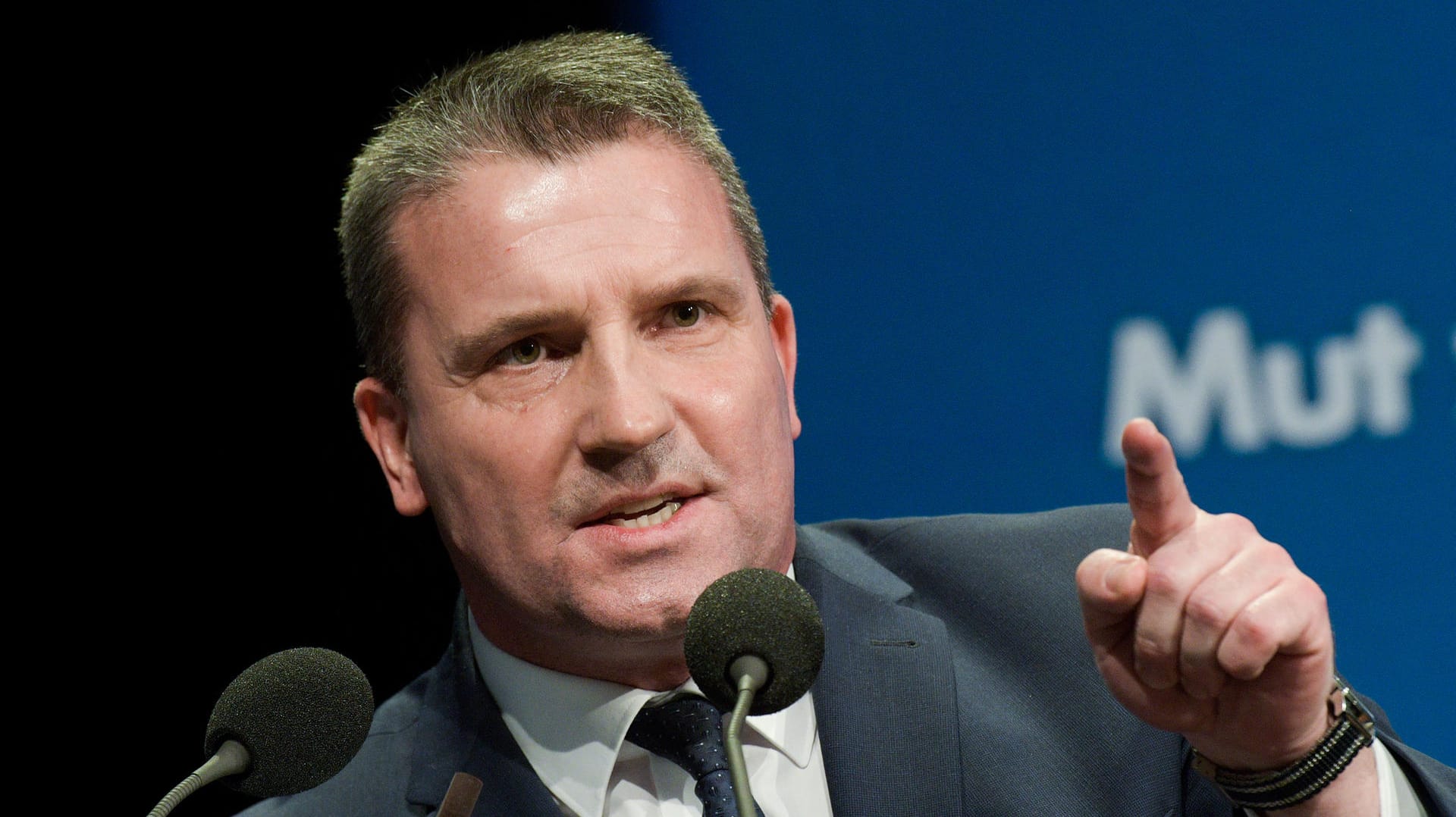 Der AfD-Politiker Martin Hess beim Parteitag der AfD Baden-Württemberg (Archivbild): Er soll den Bundestagsinnenausschuss führen. Der AfD-Politiker Martin Hess beim Parteitag der AfD Baden-Württemberg (Archivbild): Er soll den Bundestagsinnenausschuss führen.