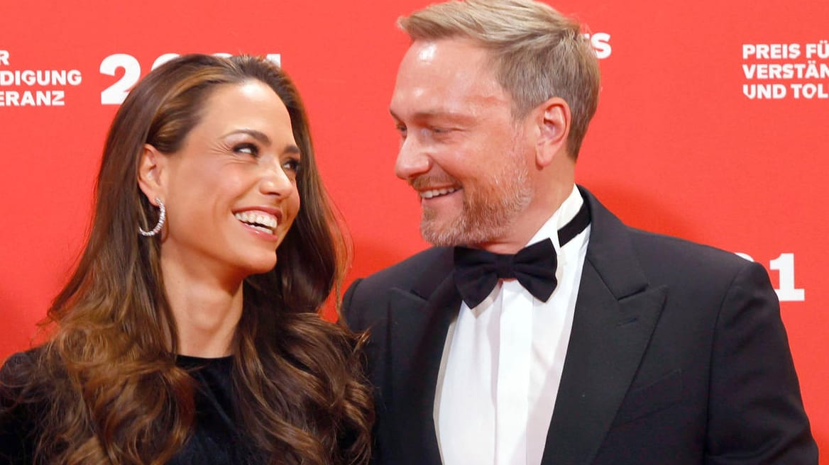 Christian Lindner mit Partnerin Franca Lehfeldt: Sie heiraten 2022.