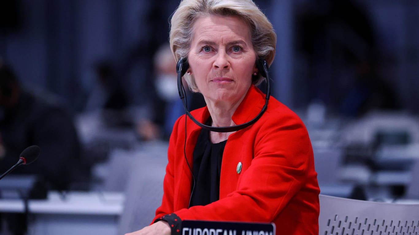 EU-Kommissionschefin Ursula von der Leyen: Sie spricht Klartext Richtung Wladimir Putin.