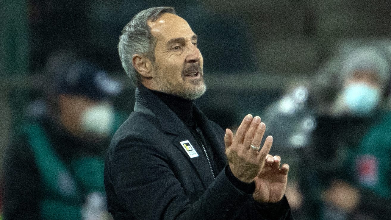 Hat weiter kein Glück: Gladbach-Trainer Adi Hütter.