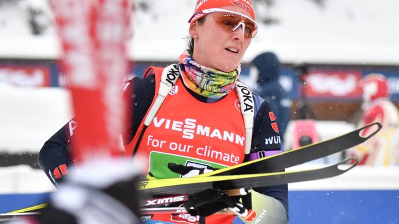 Denise Herrmann sprintete in Frankreich auf den 14.