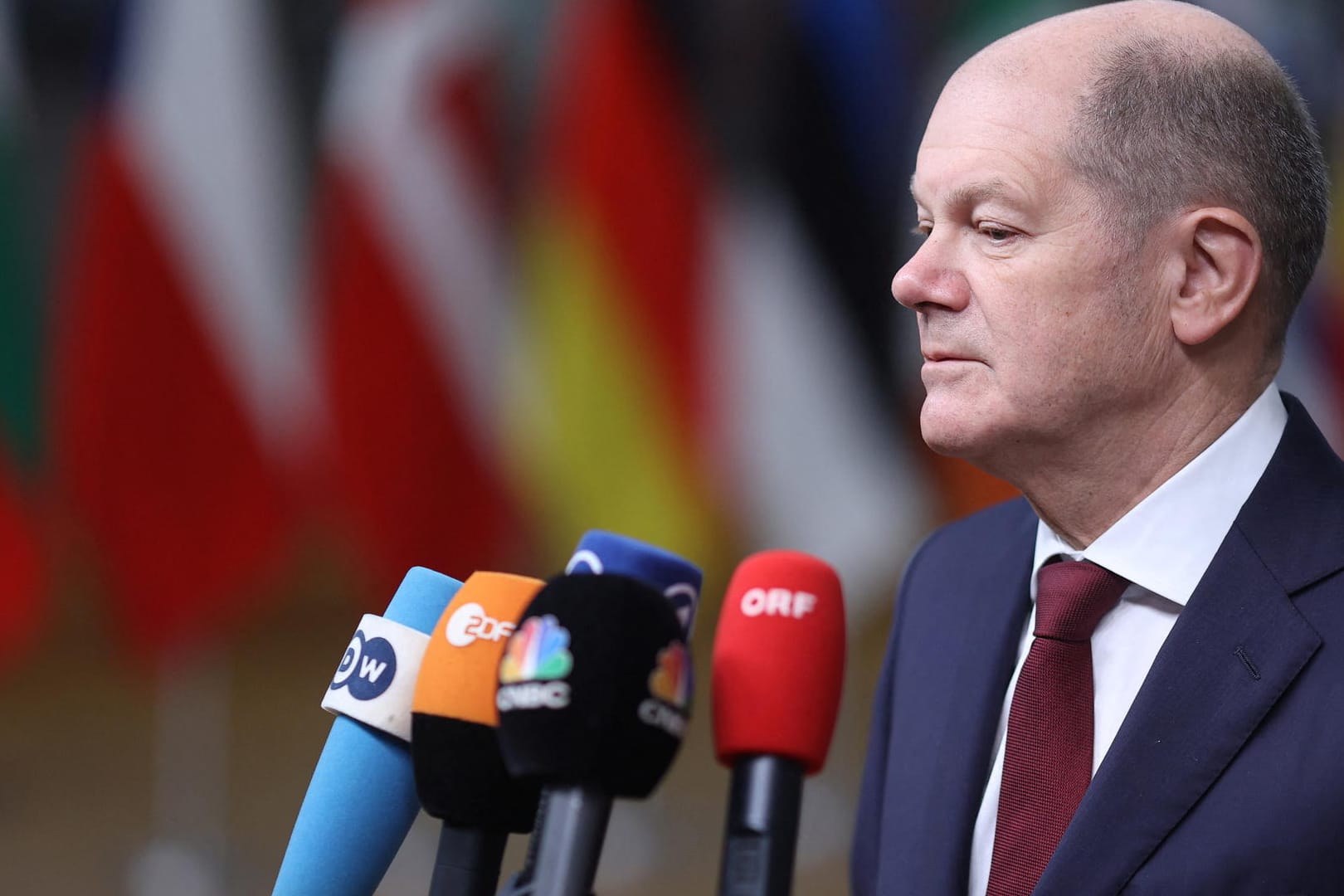 Bundeskanzler Olaf Scholz (SPD): "Zusammenhalt und Souveränität – das ist die Aufgabe für Europa."