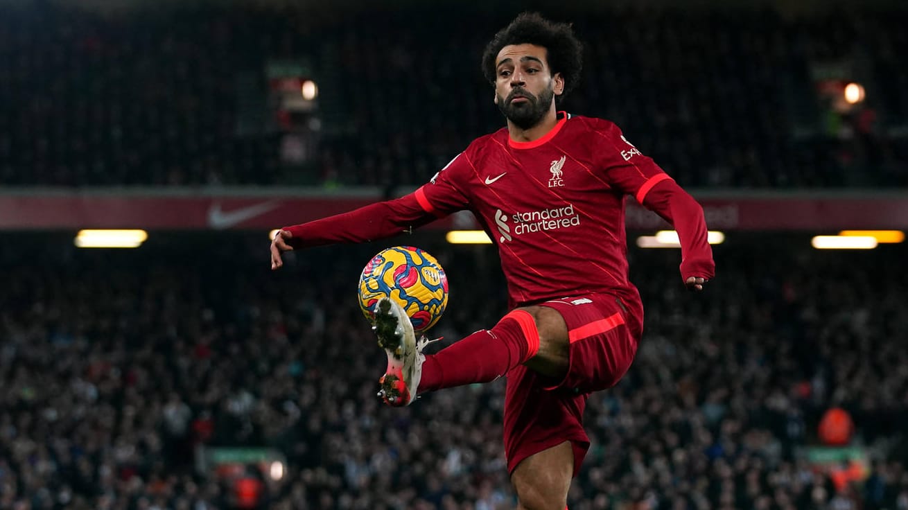 Mo Salah: Der Stürmerstar des FC Liverpool stellte einen Rekord der englischen Torjägerikone Jamie Vardy ein.