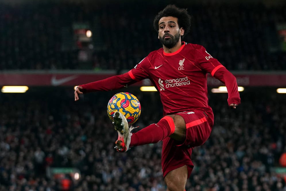 Mo Salah: Der Stürmerstar des FC Liverpool stellte einen Rekord der englischen Torjägerikone Jamie Vardy ein.