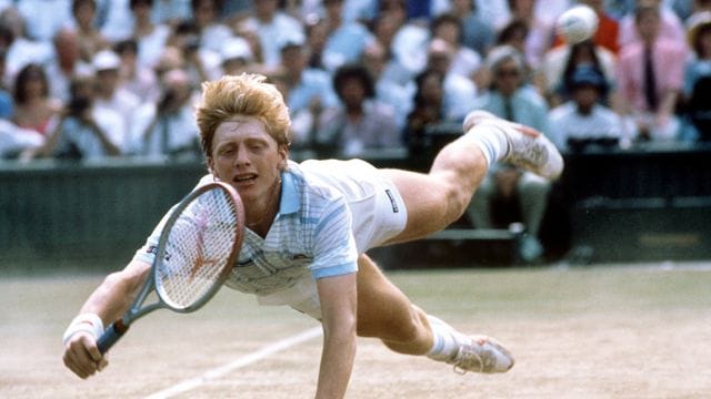 Boris Becker gelang mit einem Sieg bei dem Turnier von Wimbledon 1985 eine Sensation.