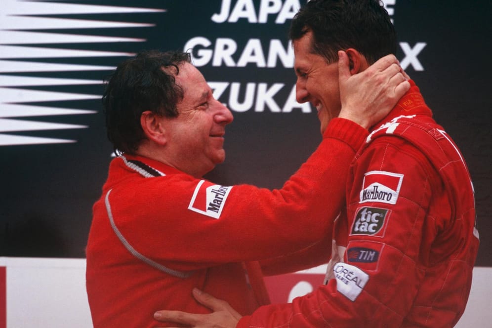 Legendäres Erfolgsduo: Todt (li.) und Michael Schumacher bei Ferrari im Jahr 2000.