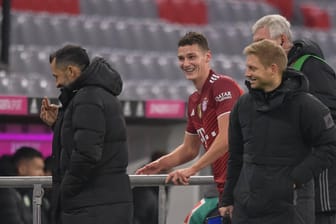 Am Ende lachten Benjamin Parvard und das Bayern-Team: Der Spieler war plötzlich vom Spielfeld gerannt.