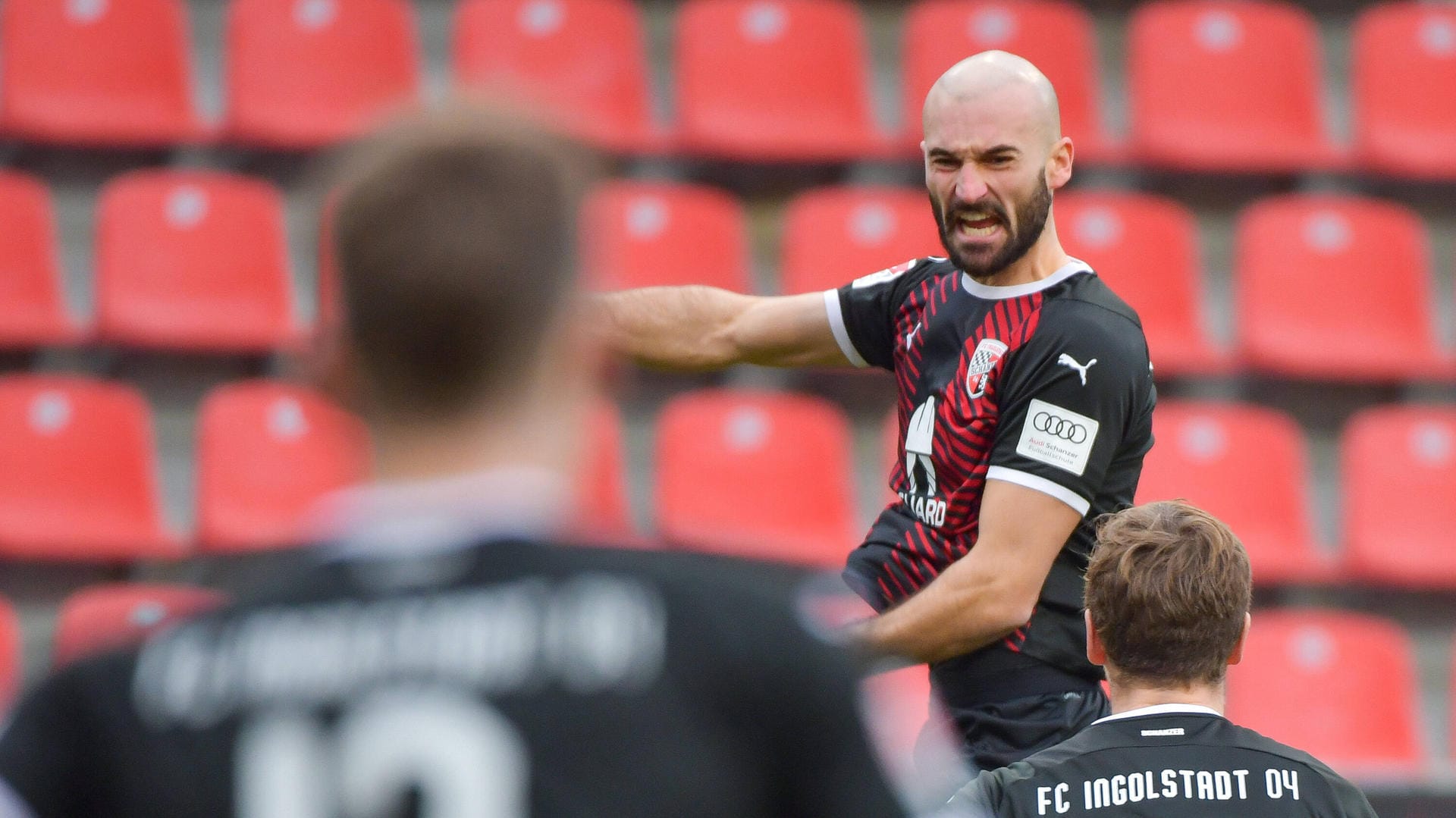 Nico Antonitsch: Der Ingolstädter jubelt nach seinem Treffer zum 1:0.