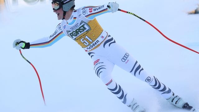 Simon Jocher freut sich über den achten Platz bei der Abfahrt in Gröden. Simon Jocher freut sich über den achten Platz bei der Abfahrt in Gröden.