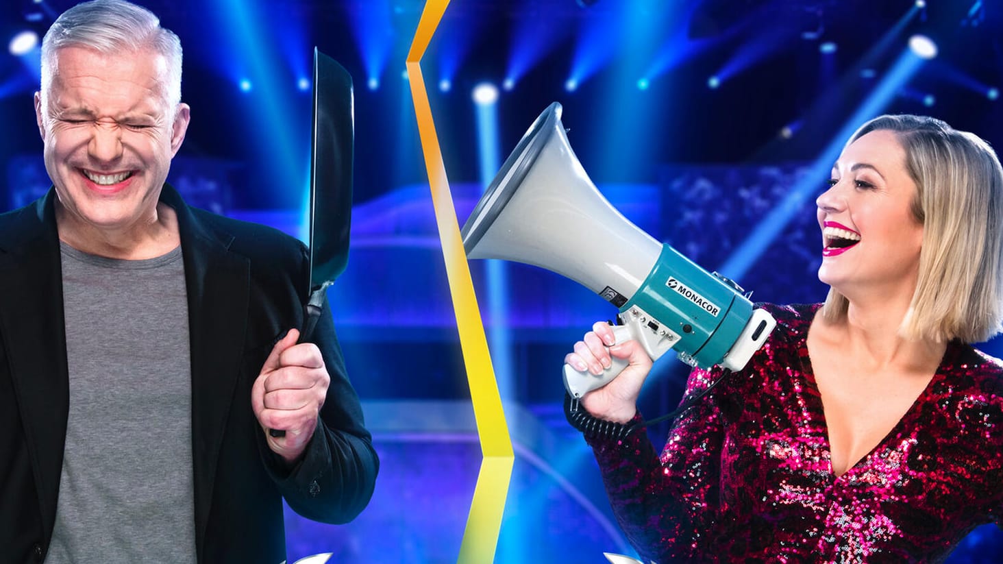 Alexander Herrmann und Ruth Moschner bei "Schlag den Star": Der Sternekoch und die Moderatorin traten in der Show gegeneinander an.