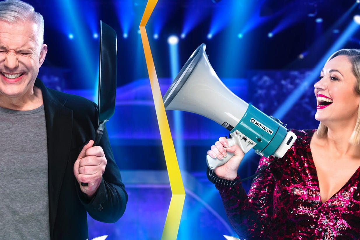 Alexander Herrmann und Ruth Moschner bei "Schlag den Star": Der Sternekoch und die Moderatorin traten in der Show gegeneinander an.