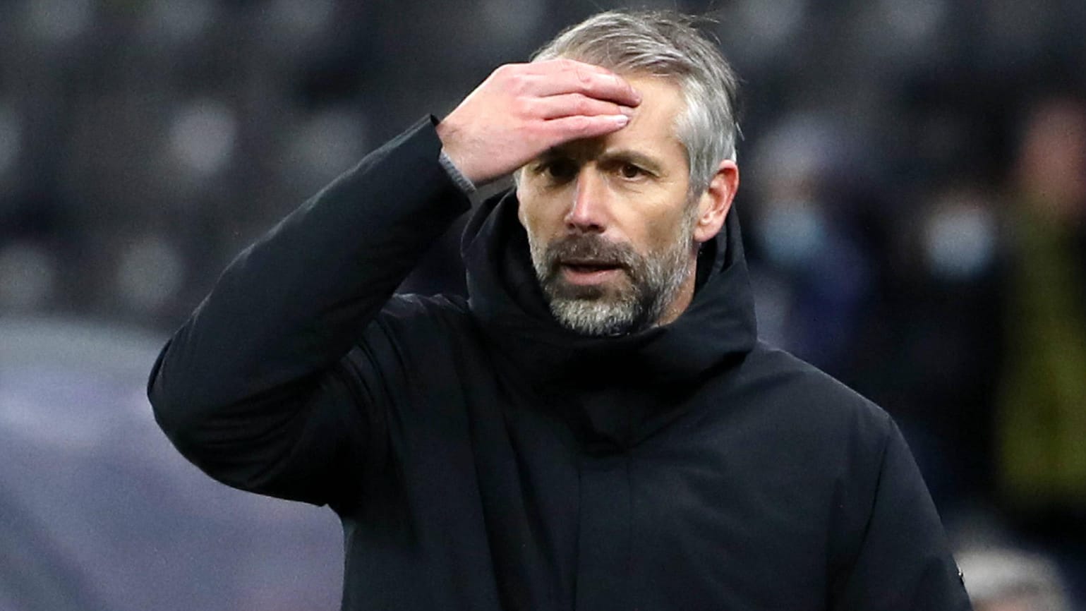 Marco Rose: Der BVB-Trainer war mit der Leistung seines Teams nicht zufrieden – und auch nicht mit dem Geläuf. Marco Rose: Der BVB-Trainer war mit der Leistung seines Teams nicht zufrieden – und auch nicht mit dem Geläuf.