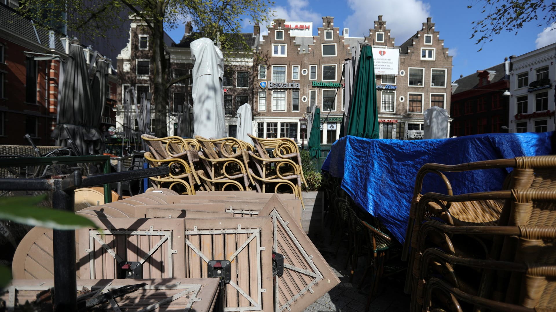 Ein Amsterdamer Restaurant in Zwangspause (Archiv): Die Niederlande sind wieder im Lockdown.