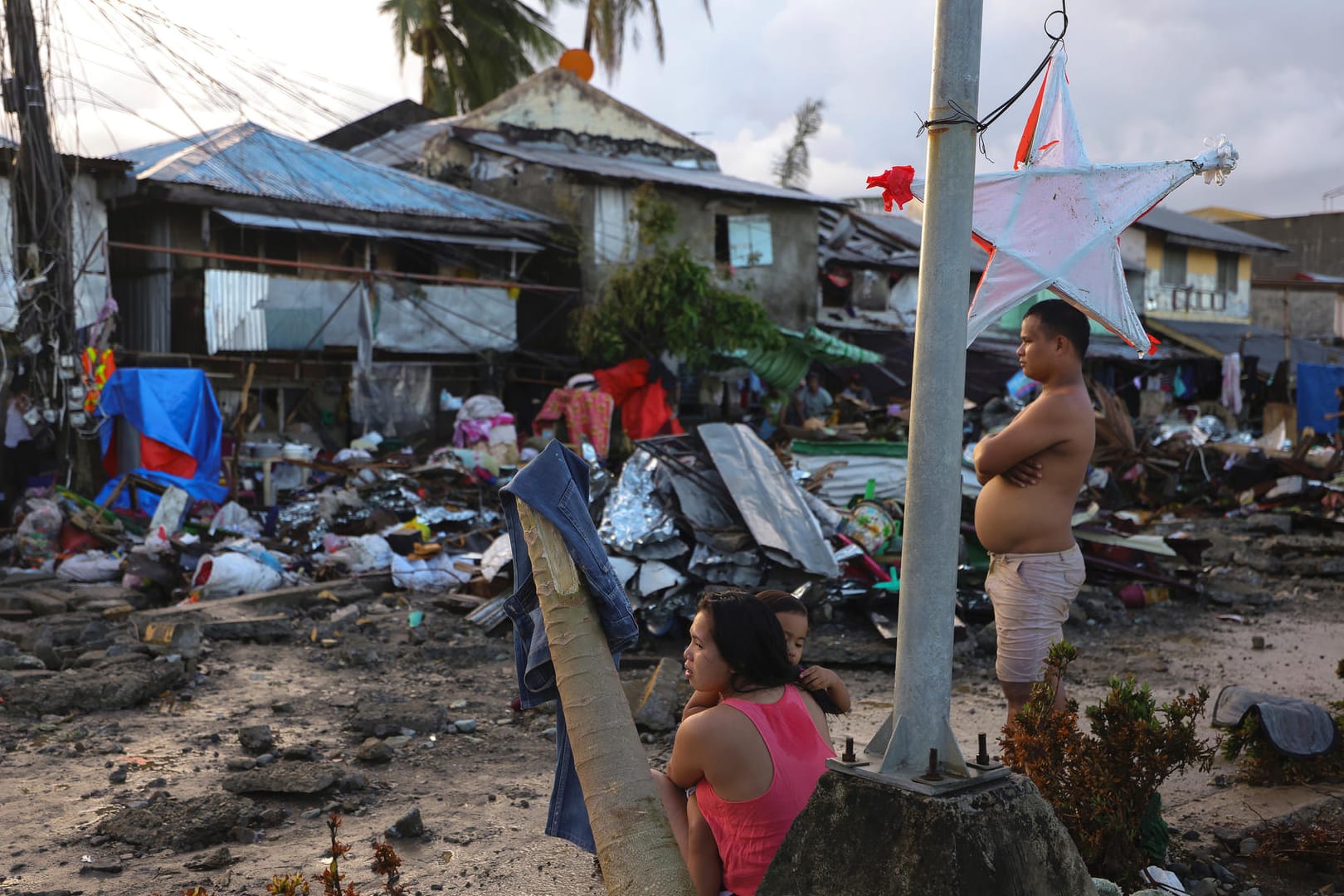 Das Ausmaß der Verwüstung nach dem Taifun "Rai" in Surigao City auf den Philippinen: "Rai" war der stärkste Taifun in diesem Jahr.