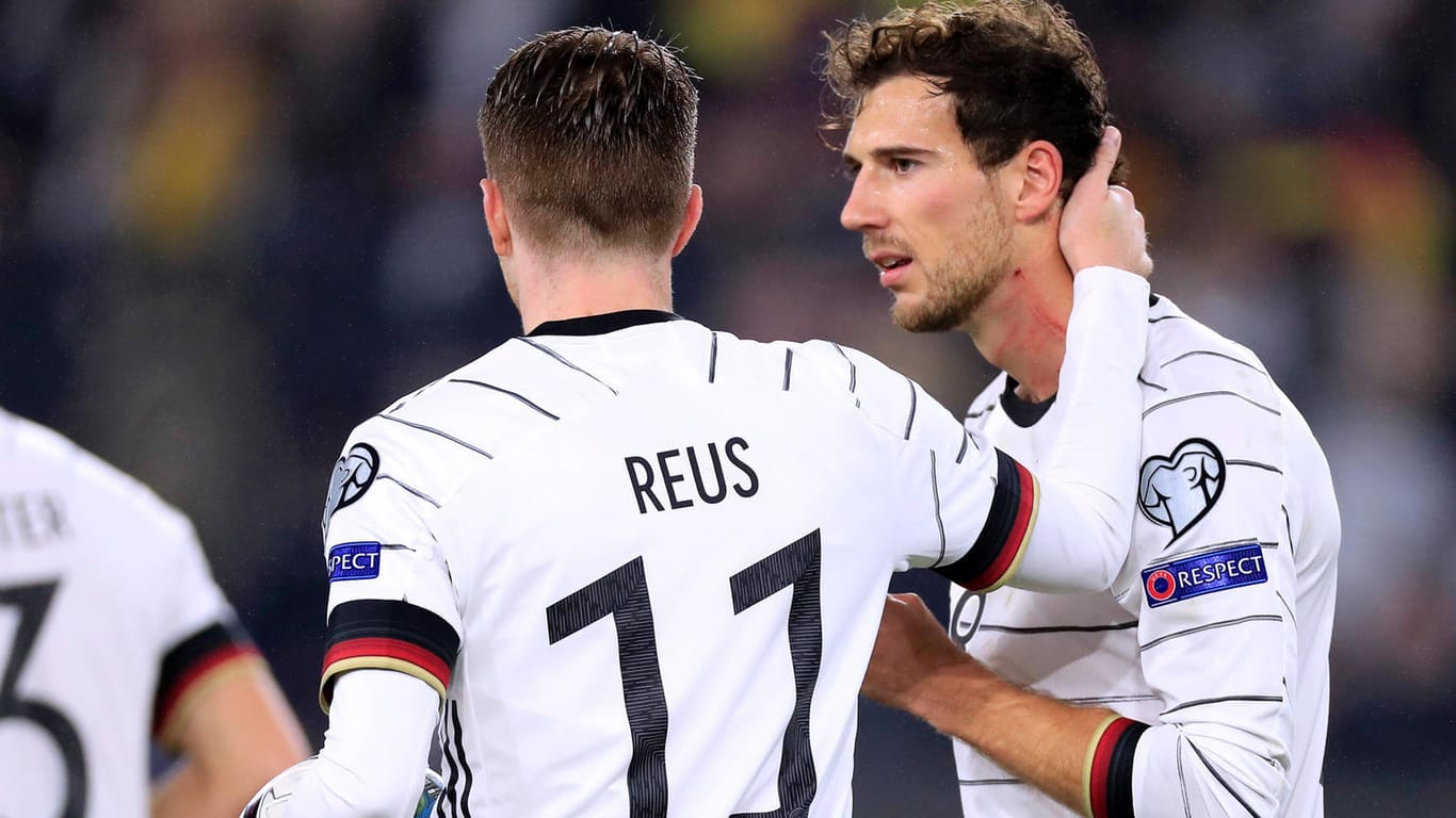 Marco Reus (l.) und Leon Goretzka: Die beiden Nationalspieler treffen im März auf Israel.