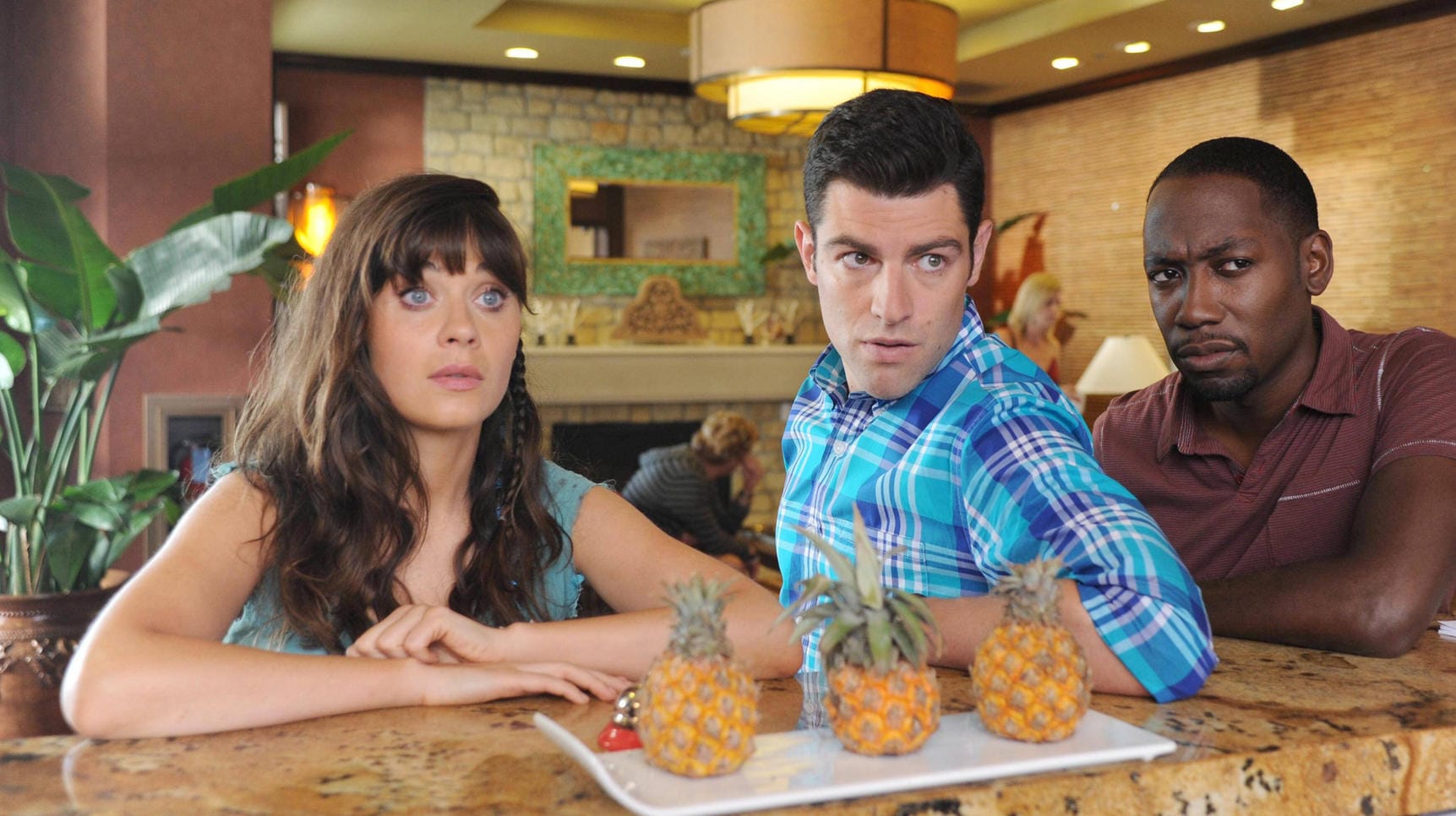 Zoeey Deschanel, Max Greenfield, Lamorne Morris: Die Schauspieler standen gemeinsam für "New Girl" vor der Kamera.