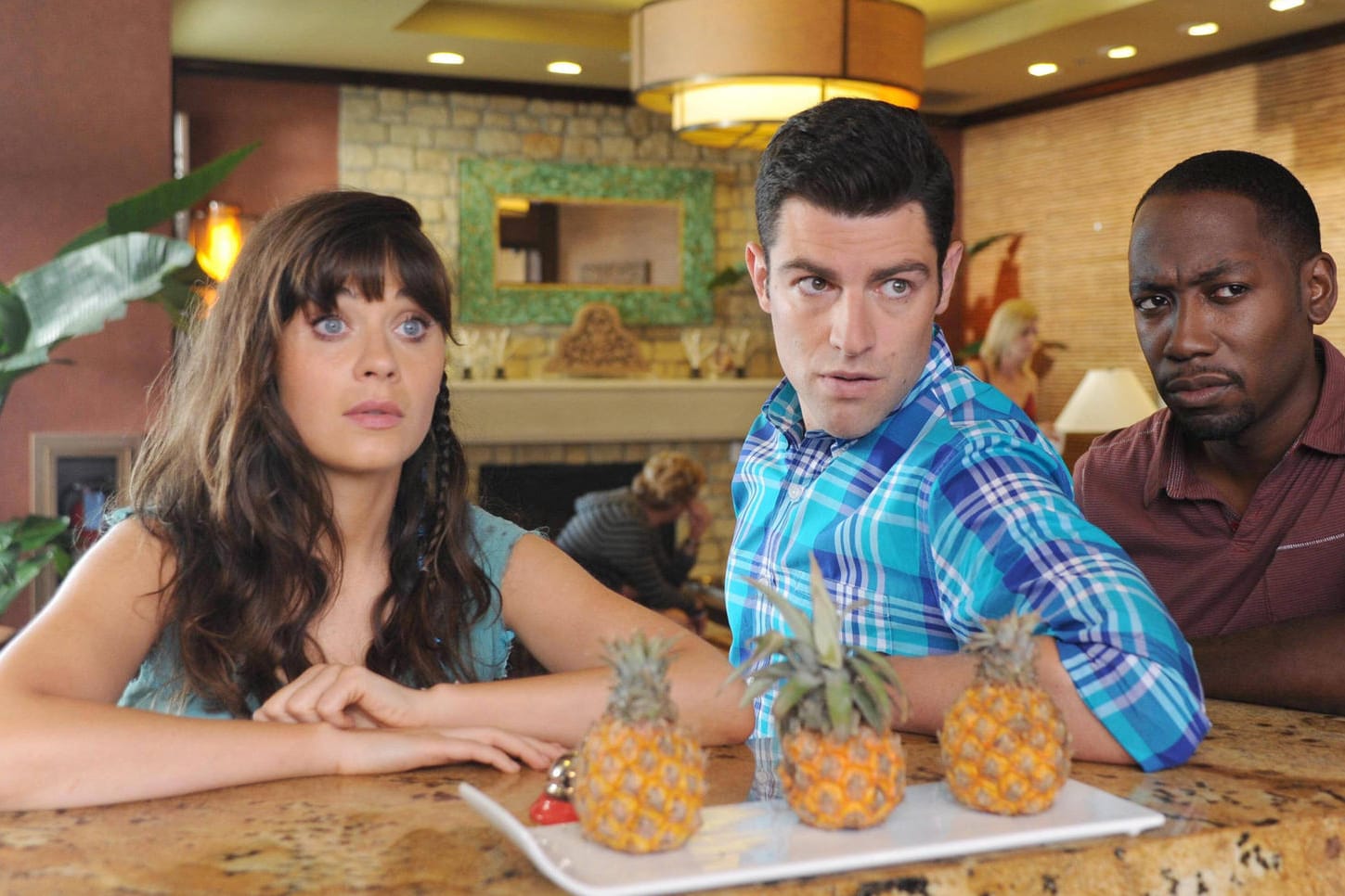 Zoeey Deschanel, Max Greenfield, Lamorne Morris: Die Schauspieler standen gemeinsam für "New Girl" vor der Kamera.