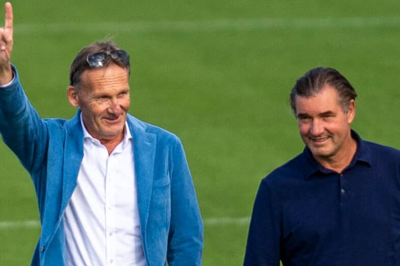 Hans-Joachim Watzke und Michael Zorc (v.l.): Die beiden BVB-Bosse arbeiten am neuen Dortmunder Kader.