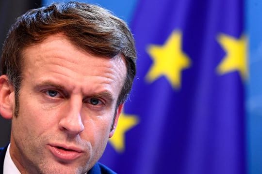 Der französische Präsident Emmanuel Macron beim EU-Gipfel in Brüssel.