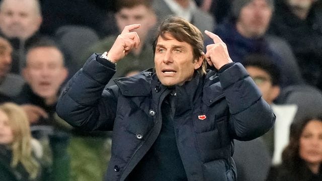 Der Trainer des Premier-League-Clubs Tottenham Hotspurs: Antonio Conte. Der Trainer des Premier-League-Clubs Tottenham Hotspurs: Antonio Conte.