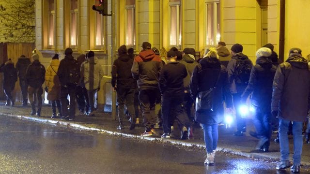 Protest gegen Corona-Politik in Freiberg