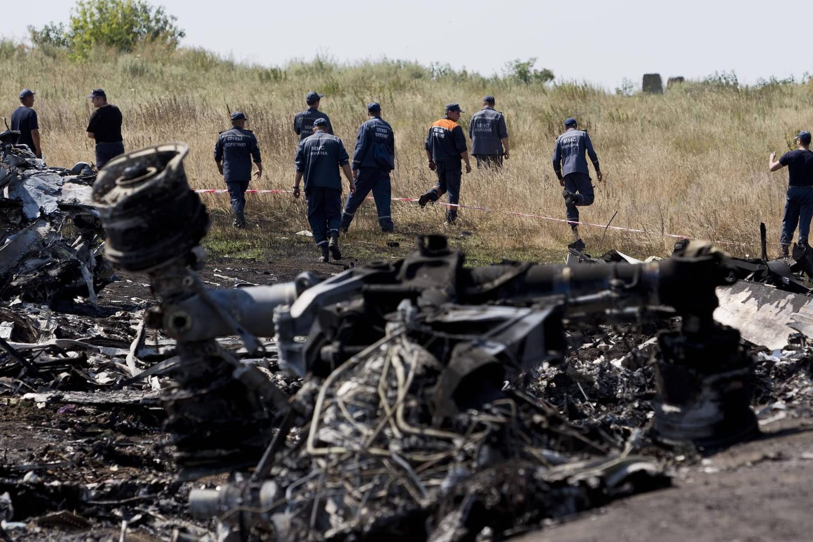 Absturzstelle von MH17 in der Ostukraine: Die Niederlande machen pro-russischen Rebellenführern in Abwesenheit den Prozess.