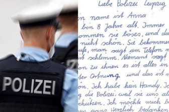 Brief an die Leipziger Polizei: Kurz vor Weihnachten hat ein kleines Mädchen an die Beamten geschrieben.