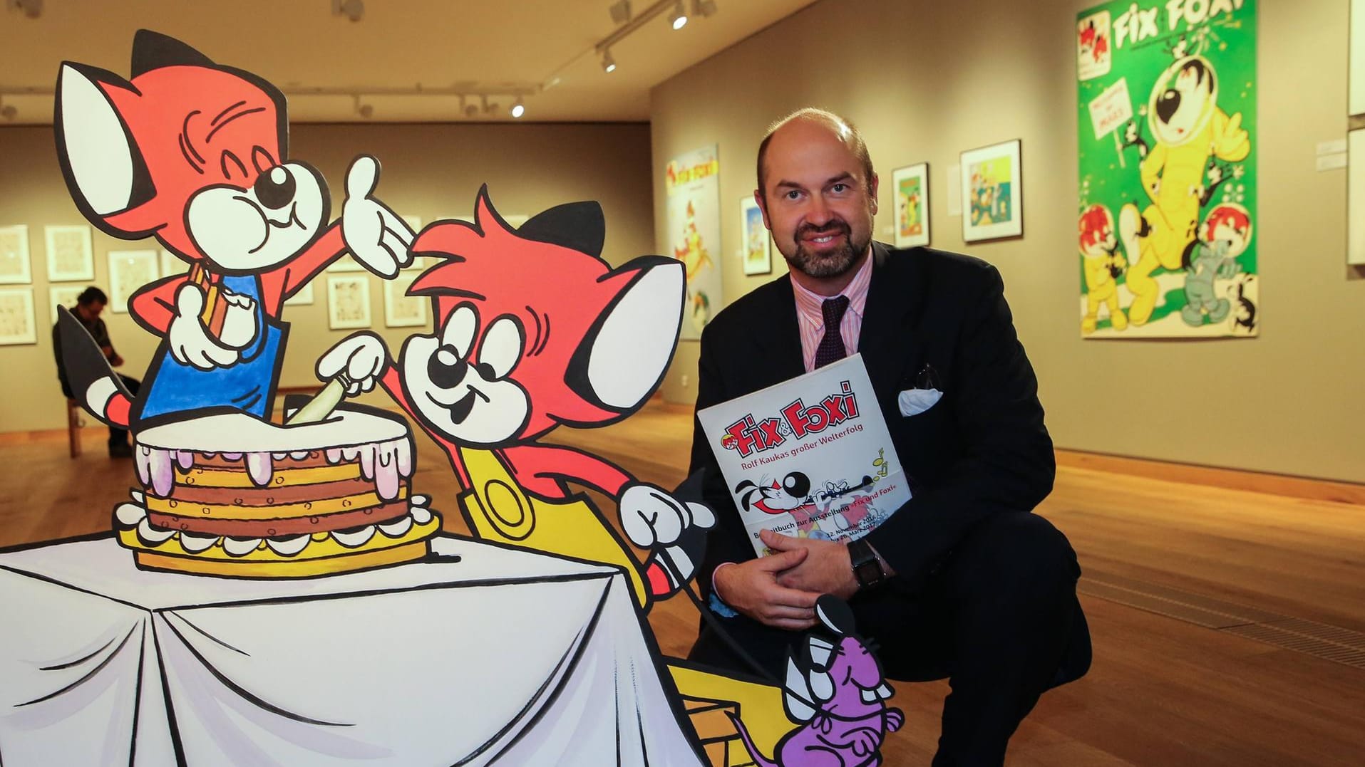Stefan Piëch mit Fix und Foxi (Archivbild): Die Kinderserie ist eines der Aushängeschilder seines Unternehmens Your Family Entertainment. Stefan Piëch mit Fix und Foxi (Archivbild): Die Kinderserie ist eines der Aushängeschilder seines Unternehmens Your Family Entertainment.
