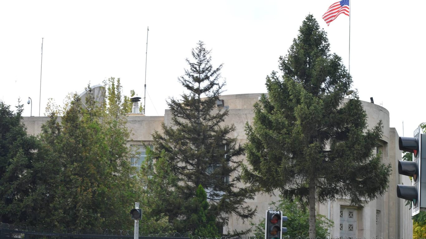Die US-Botschaft in Ankara (Symbolbild): Ein Diplomat soll in der Türkei verhaftet worden sein.