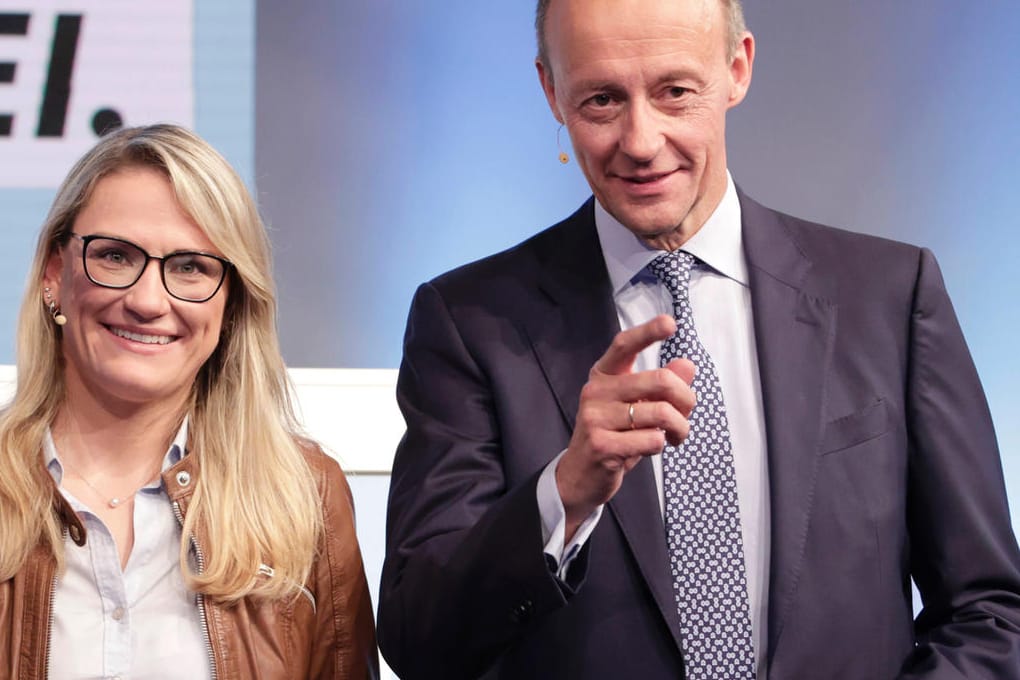 Christina Stumpp (l) und Friedrich Merz (r): Die CDU-Politikerin soll Stellvertretende Generalsekretärin werden.