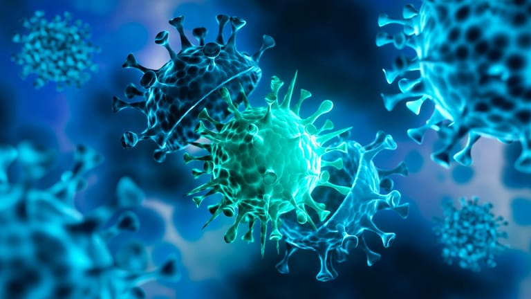 Coronavirus: Bei einem Kontakt mit dem Virus versetzen Signalproteine das Immunsystem des Körpers in Alarmbereitschaft.