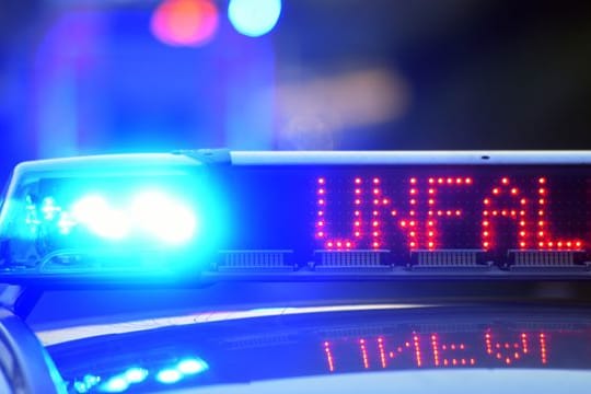 Polizei sichert Unfallstelle