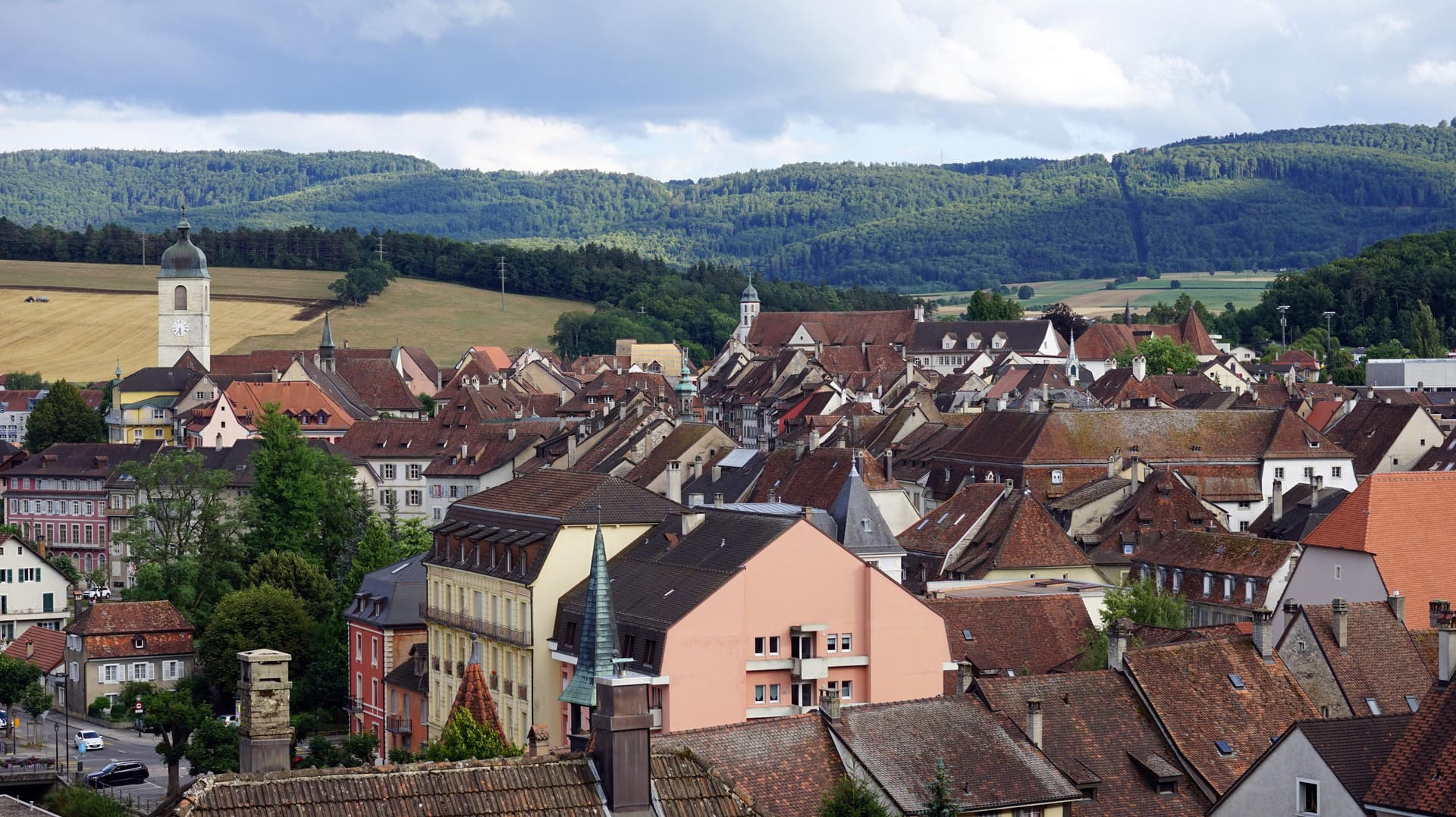 Die Stadt Pruntrut in der Schweiz: Hier wurde das Zentrum des Erdbebens ermittelt.