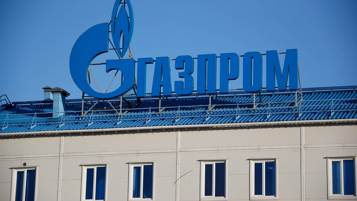 Gazprom-Logo in Russland: Deutschland treibe die Preise nach oben, kritisiert ein Unternehmenssprecher.