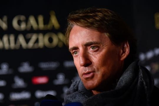 Der Nationaltrainer der Squadra Azzurra: Roberto Mancini.