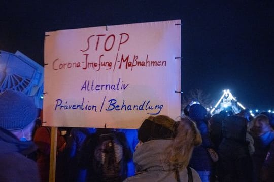 Demonstrationen gegen Corona-Einschränkungen