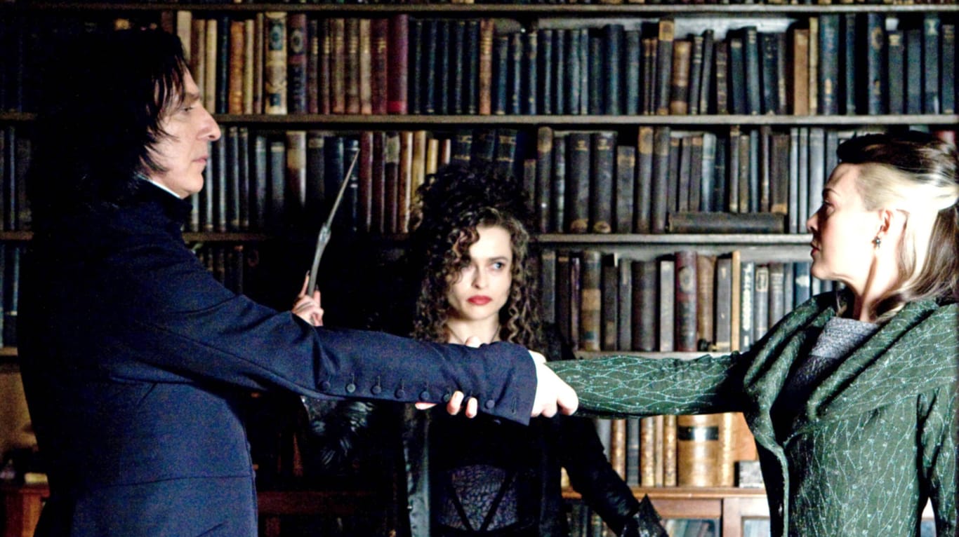 Helena Bonham Carter spielte in der "Harry Potter"-Reihe die Rolle der Bellatrix Lestrange.