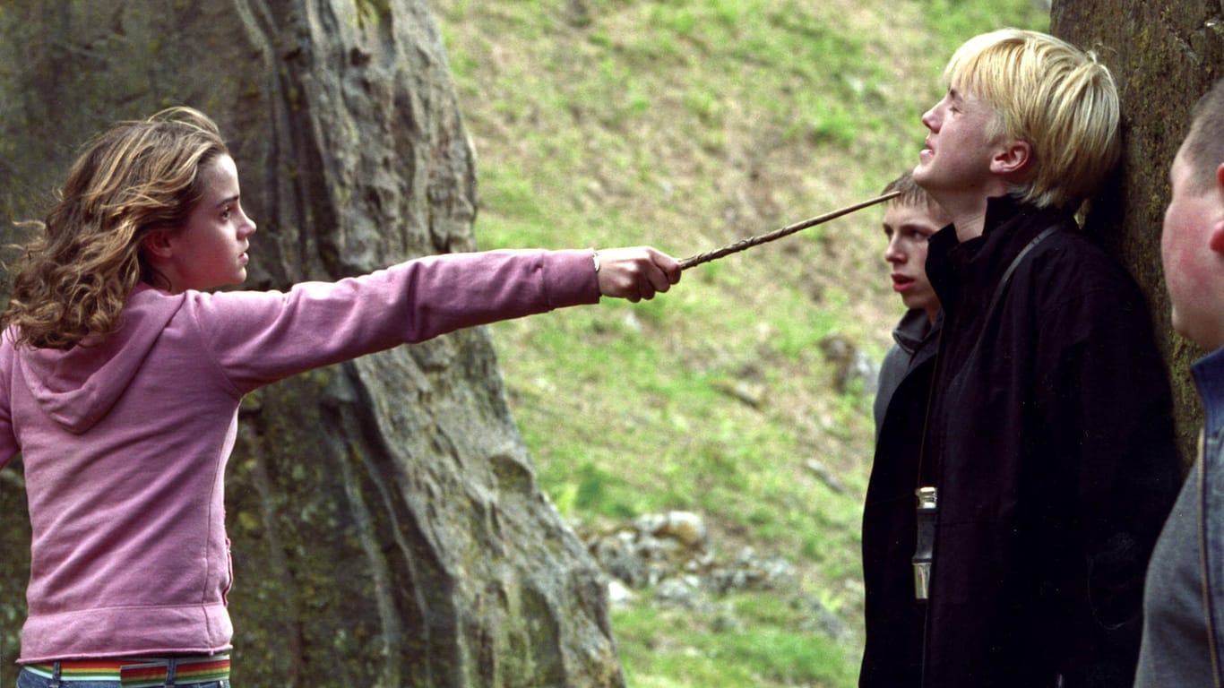 Hermine Granger und Draco Malfoy waren in der "Harry Potter"-Reihe Feinde.