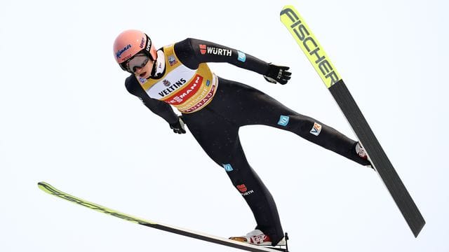 Beim Springen in Oberstdorf Fünfter: Karl Geiger.