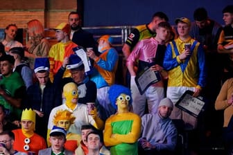 Die Fans im Alexandra Palace sorgen bei der Darts-WM für das Spektakel.
