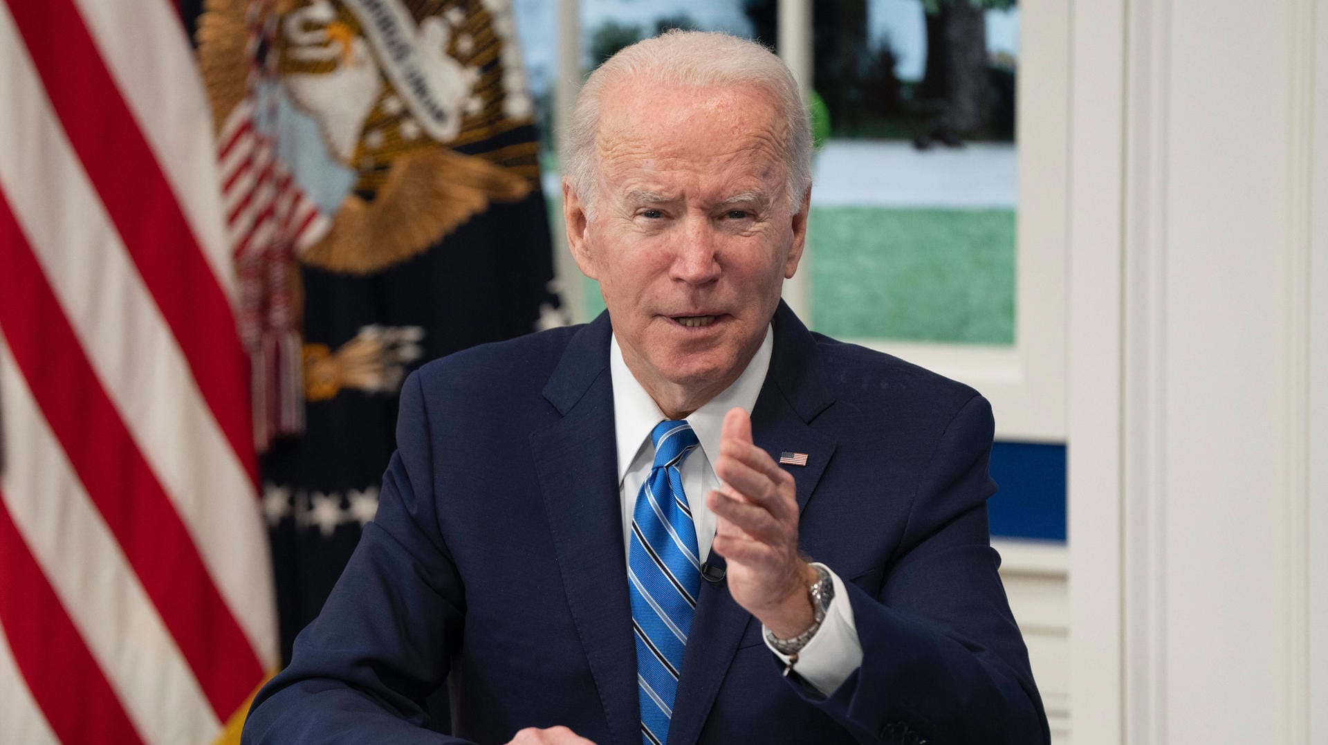 Joe Biden: Der US-Präsident spricht mit dem russischen Präsidenten Wladimir Putin.