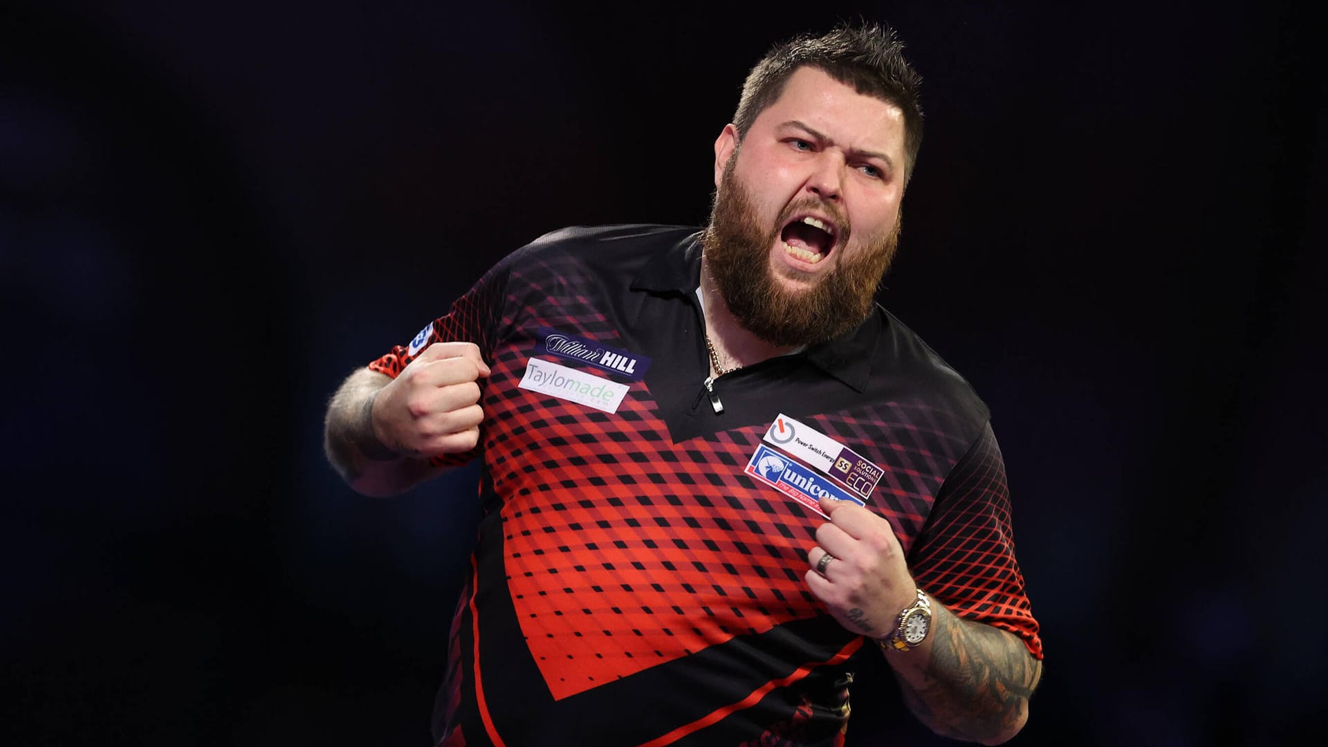 Michael Smith: Der "Bully Boy" steht im Viertelfinale.