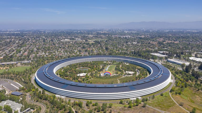 Die Apple-Firmenzentrale in Cupertino.