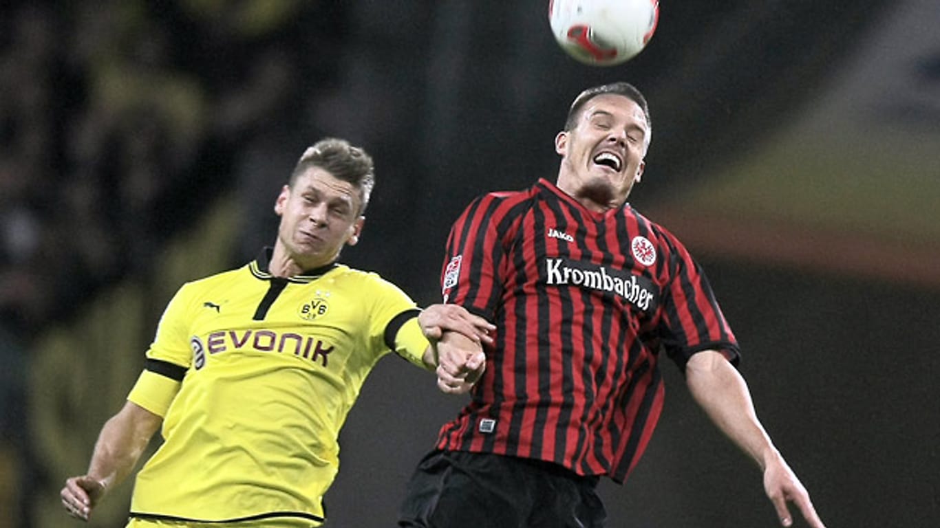 Umkämpfte Partie: Frankfurt gegen Dortmund.