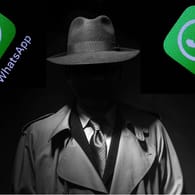 Spion und WhatsApp-Logo: Wir zeigen, wie Sie sich bei WhatsApp unsichtbar machen.