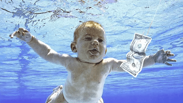 "Nevermind": Im Original ist auch das Geschlechtsteil des Babys zu sehen.