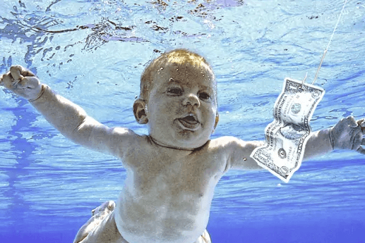 "Nevermind": Im Original ist auch das Geschlechtsteil des Babys zu sehen.