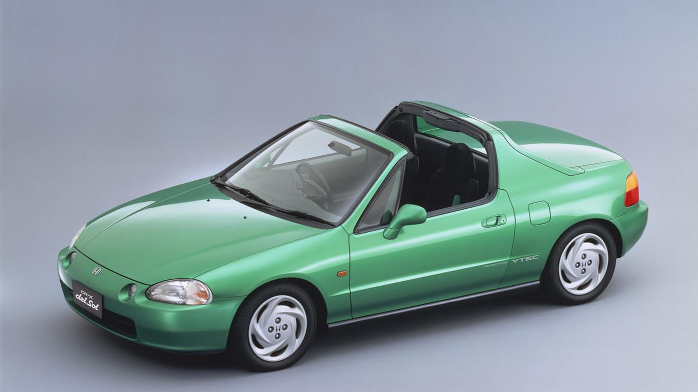 Der Honda CRX del Sol wurde mit einem 1,6-Liter-Vierzylinder in zwei Ausbaustufen von 92 kW/125 PS und 118 kW/160 PS angeboten.